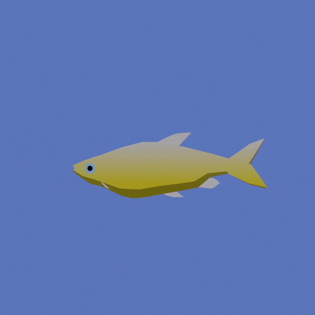 Gif de poisson en 3D